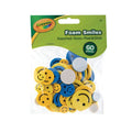 Crayola Peel & Stick Foam Smiles - Assorted Sizes (Pack of 60)