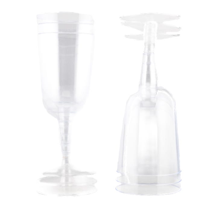 Plastic Wine Glasses (Pack of 6)
