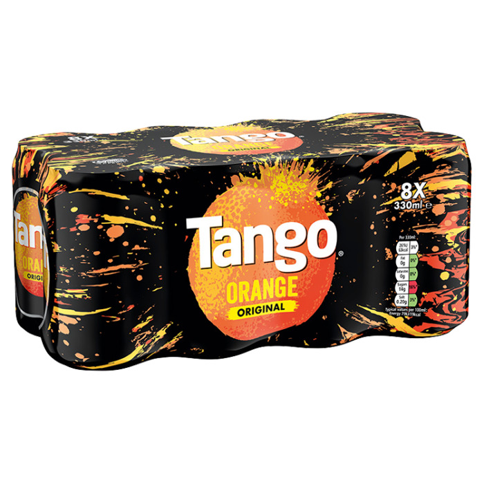 Tango Orange Original Cans, 330ml (Pack of 8)