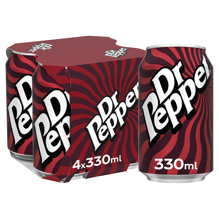Dr Pepper, 330ml (Pack of 4)
