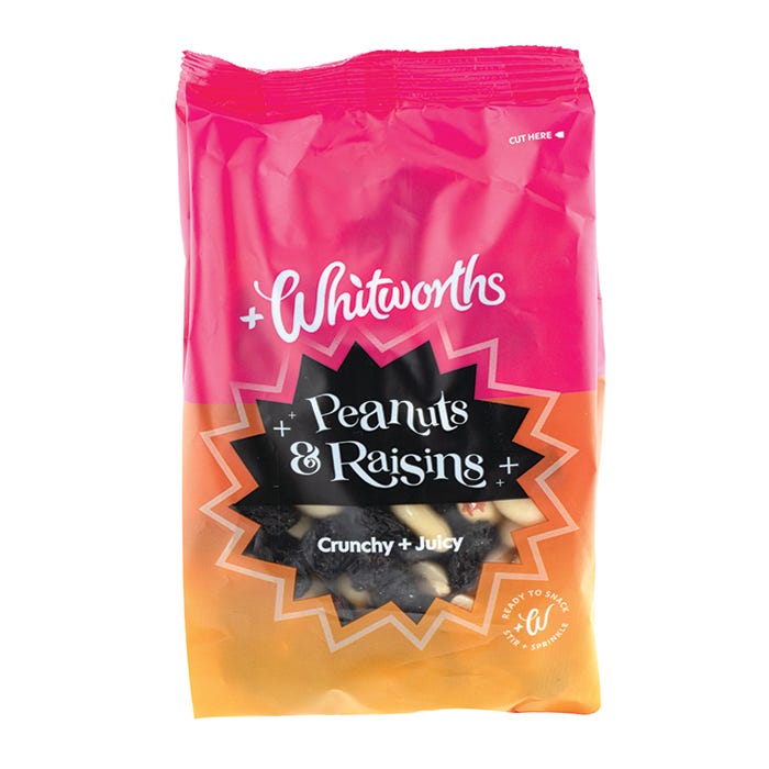 Whitworths Peanuts & Raisins, 210g