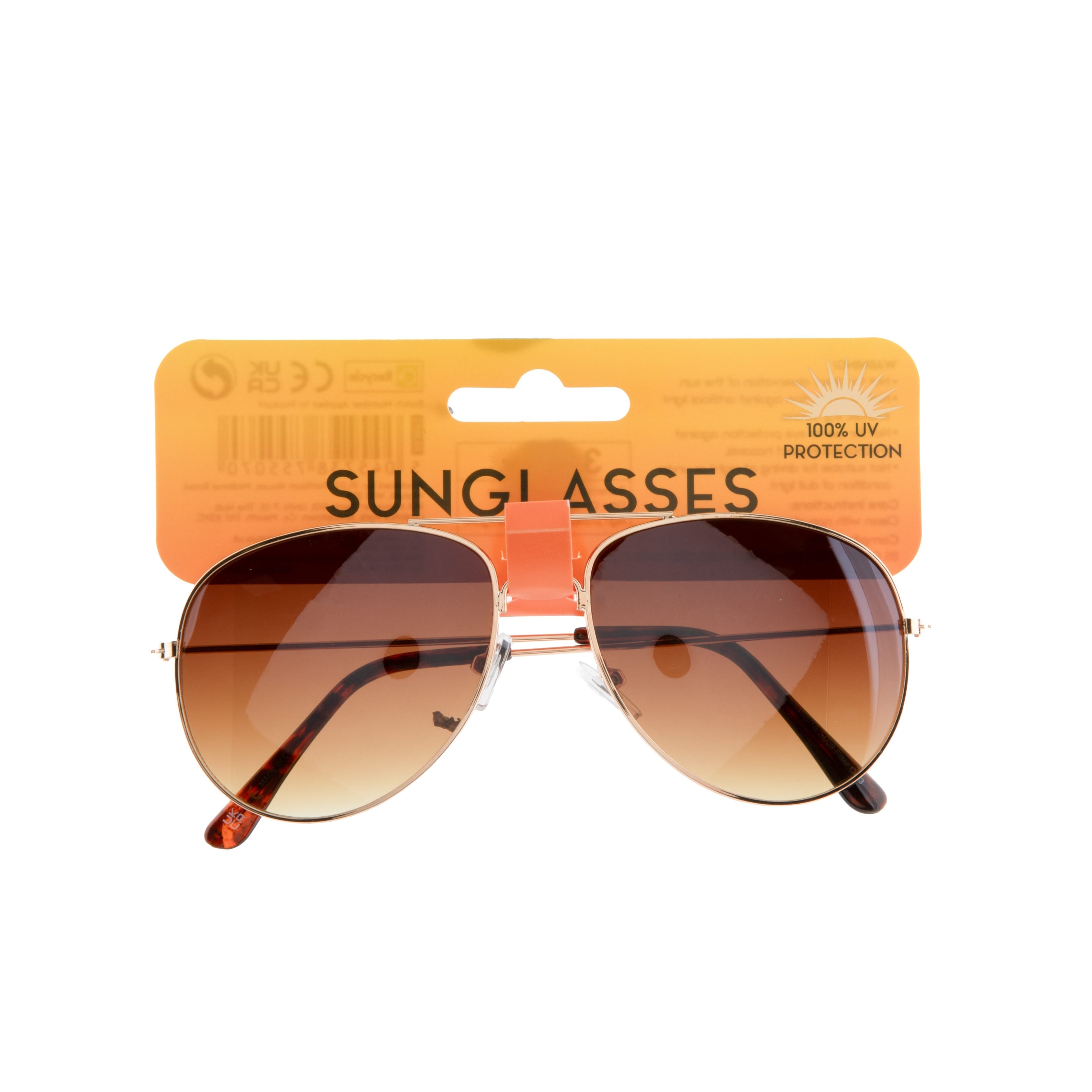 Unisex Brown Gradient Aviators