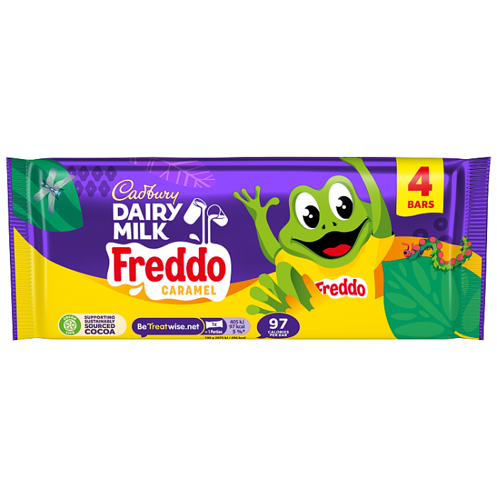 Cadbury Dairy Milk Caramel Freddo Multipack, 78g (Pack of 4)