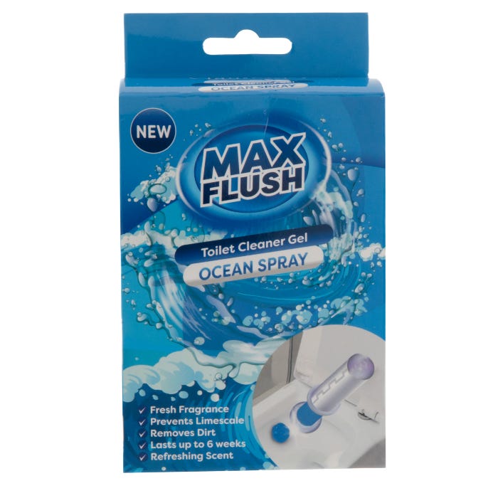 Max Flush Toilet Cleaner Gel - Ocean Spray, 45ml