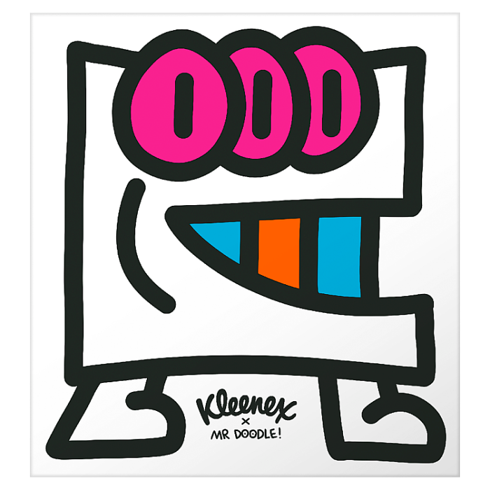 Kleenex Tissues Mr Doodle Limited Edition Cube (48 Tissues)