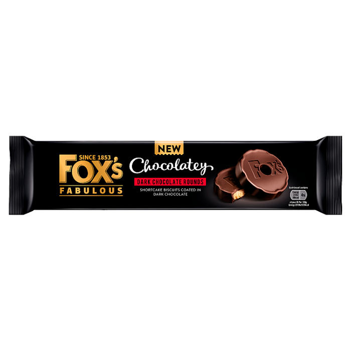 Fox's Fabulous Chocolatey Dark Chocolate Rounds, 130g