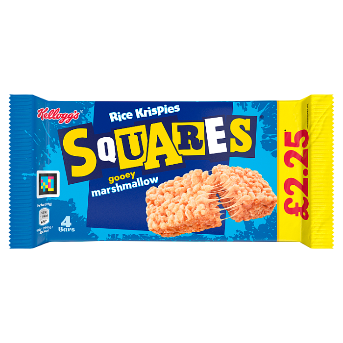 Kellogg's Squares Gooey Marshmallow Rice Krispies, 28g (Pack of 4)