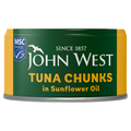 John West Tuna Chunks in Sunflower Oil, 125g