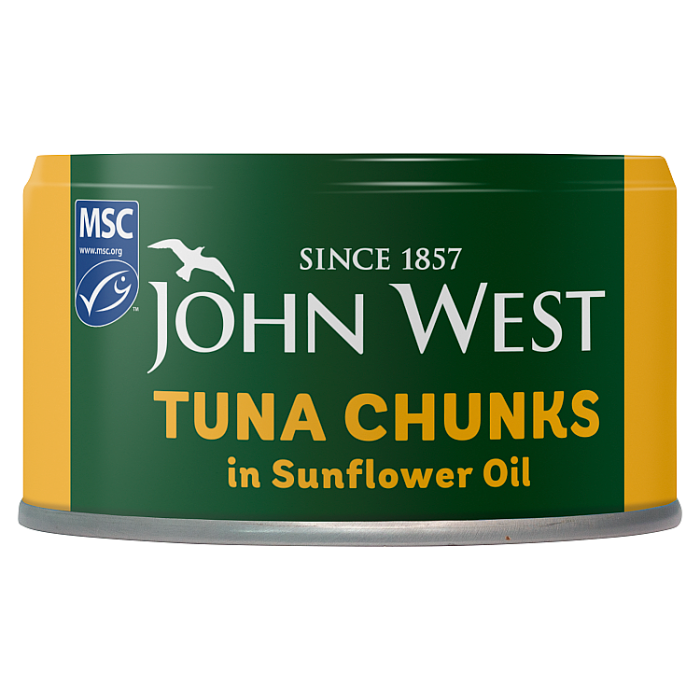 John West Tuna Chunks in Sunflower Oil, 125g