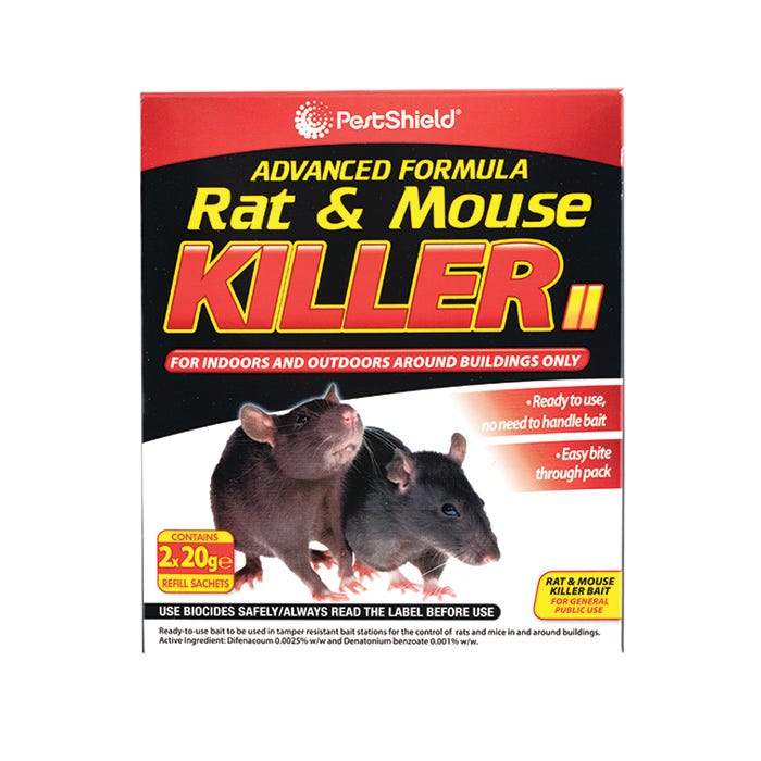 Rat & Mouse Killer, 20g (Pack of 2)