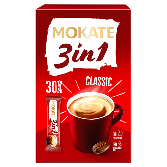Mokate 3 in 1 Classic Coffee, 30 x 14g (420g)