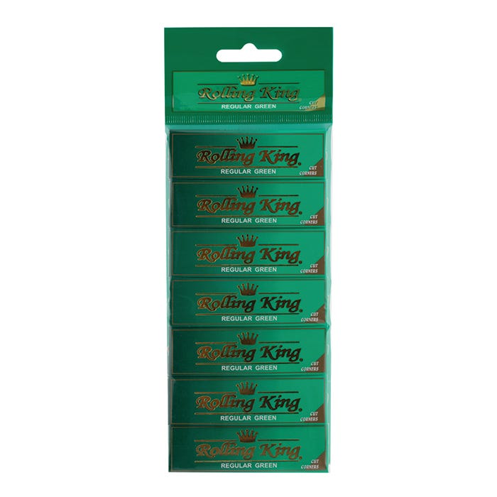 Rolling King Regular Green Paper (Pack of 7)