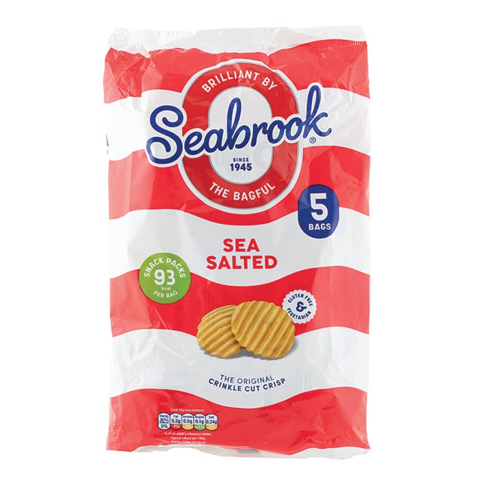 Seabrook Crispy Fries Ready Salted (Pack of 5 x 15g)