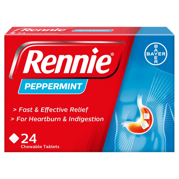 Rennie Peppermint Tablets (Pack of 24)