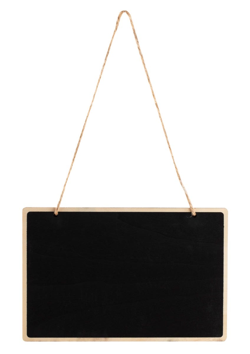 Slate Sign with Chalk
